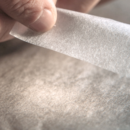 Macro detail of sustainable packaging material with eco texture